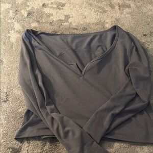 Long sleeve Cropped loose fitting Lulu Top